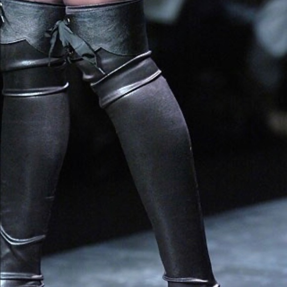 Stella McCartney Faux Leather Thigh High Boots - Picture 4 of 12